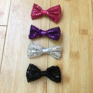Glittery Bow Hair Accessories